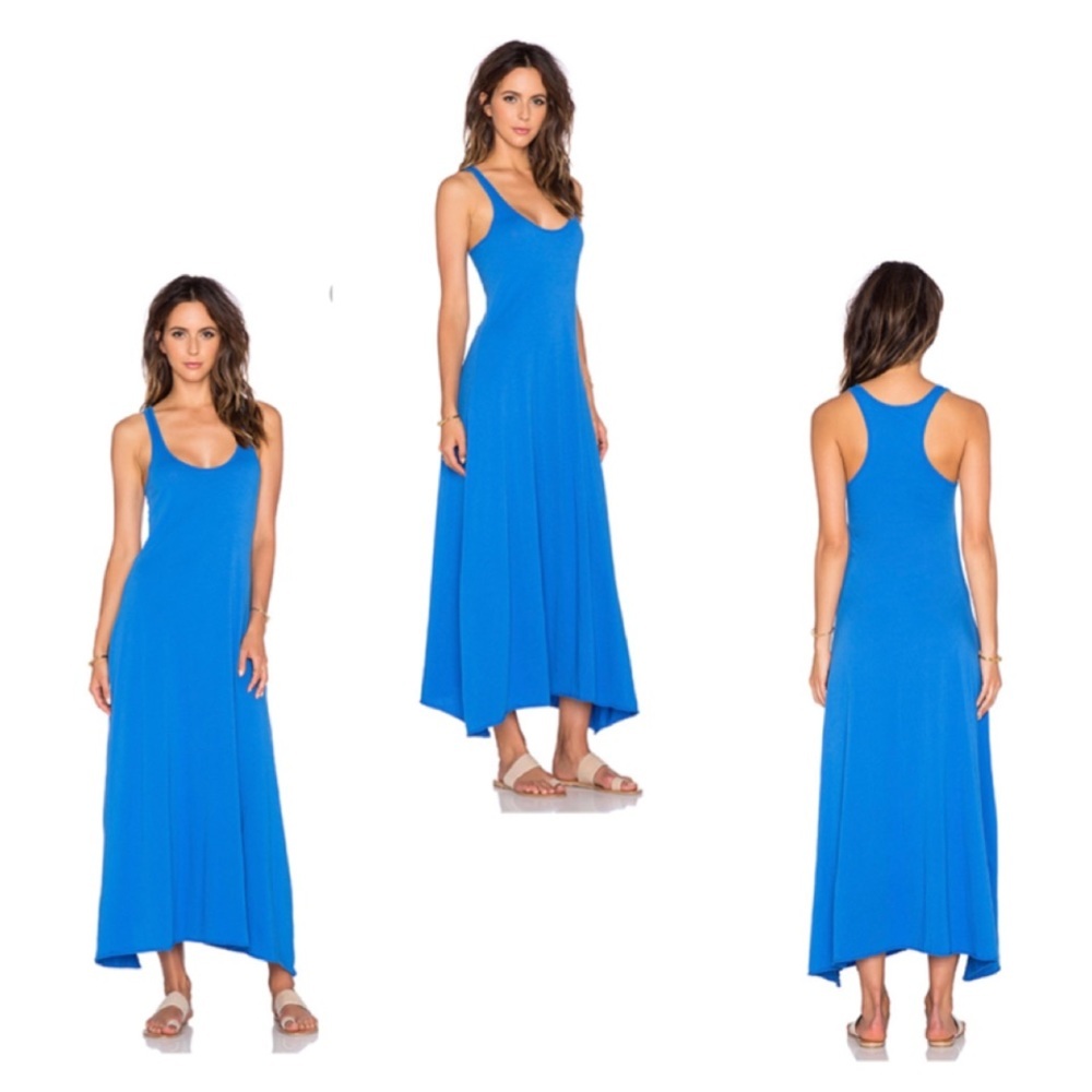 NWT Bobi Racerback Maxi Dress Royal Blue Small